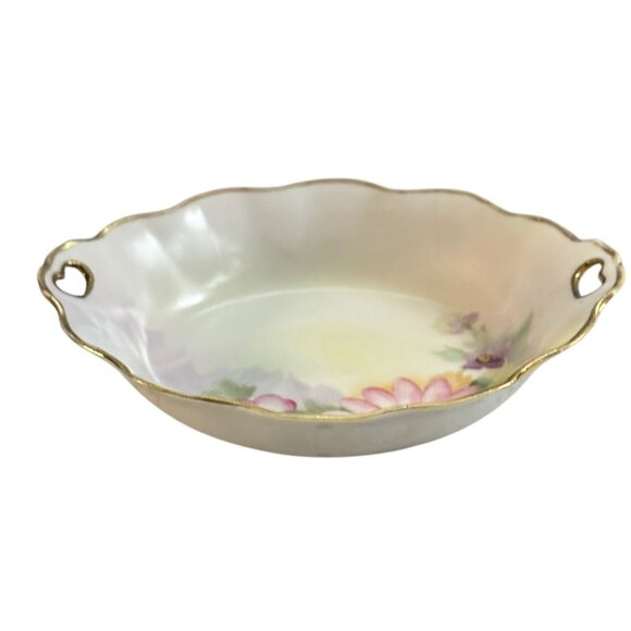 Antique Nippon Hand-Painted Porcelain Dish - Picture 9 of 10